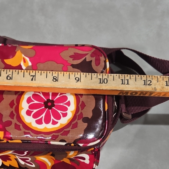 Vera Bradley Pink and Yellow Floral Crossbody Bag - Picture 7 of 9